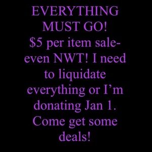 $5 or less per item!